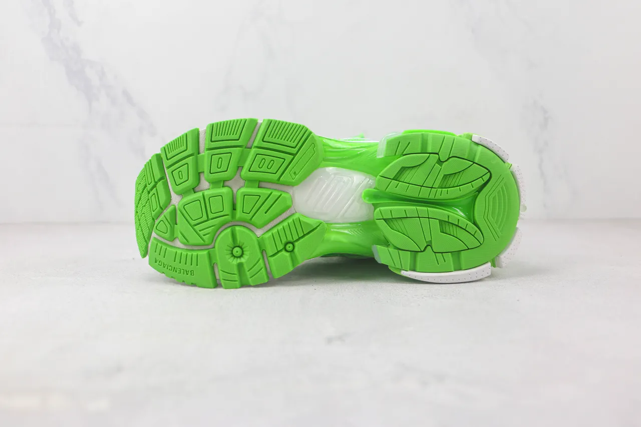 Balenciaga Runner Neon Green Mesh Chunky Sneakers 8