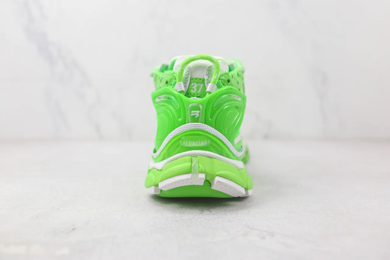 Balenciaga Runner Neon Green Mesh Chunky Sneakers 9