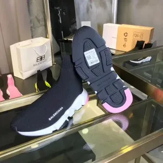 Balenciaga Speed Trainer Black White Pink Lifestyle Sneakers