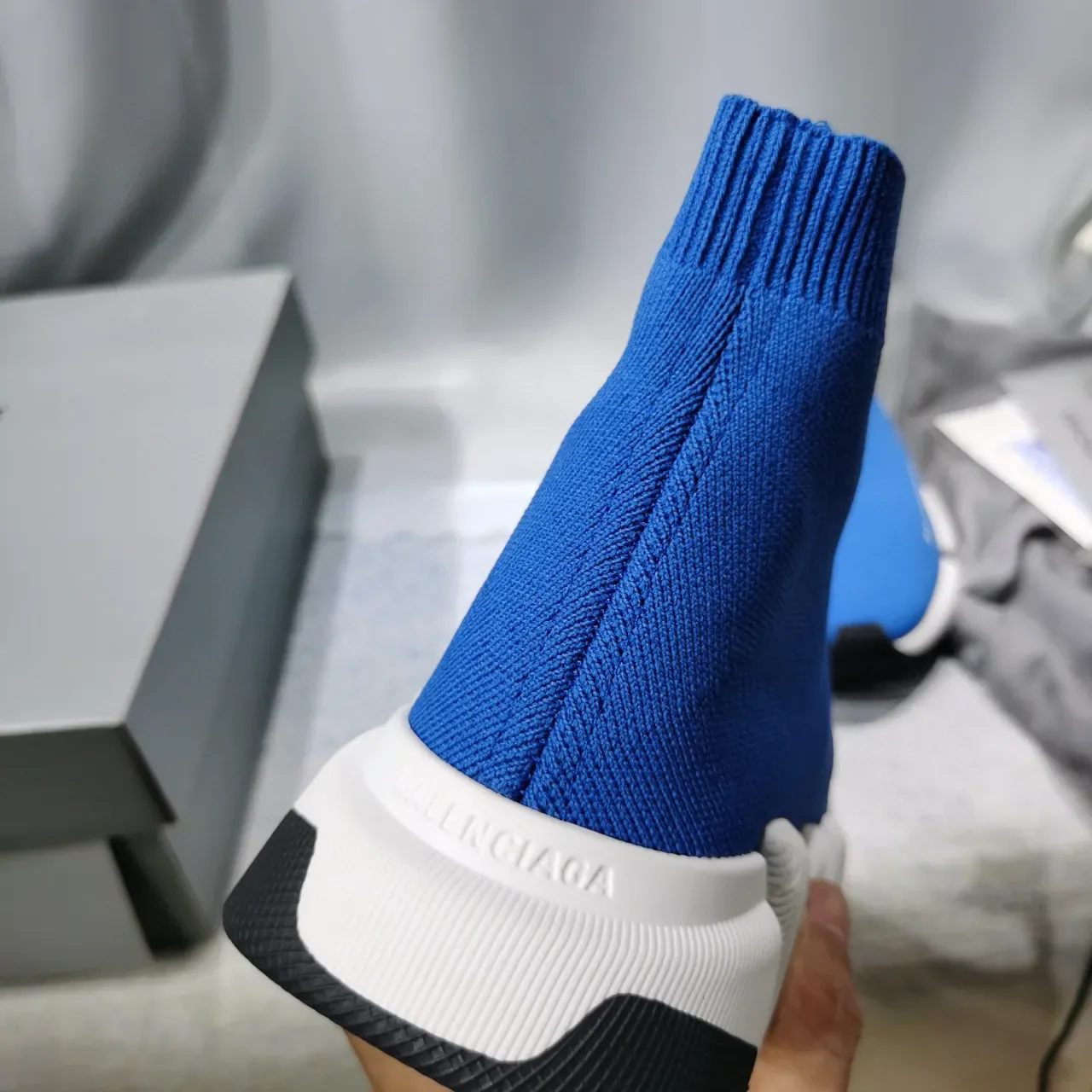 Balenciaga Speed Trainer নীল সক ফিট লাইফস্টাইল স্নিকার্স 3