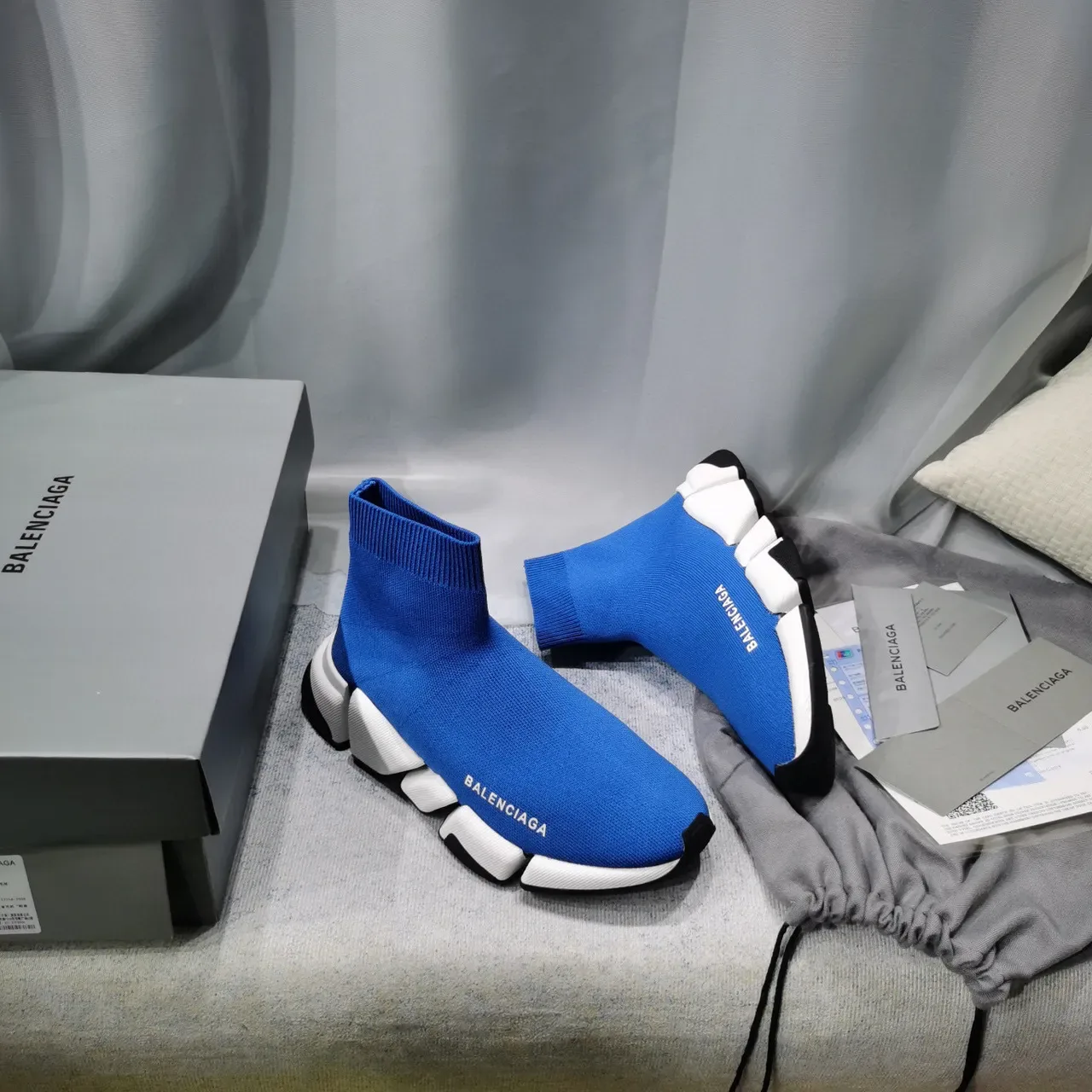 Balenciaga Speed Trainer নীল সক ফিট লাইফস্টাইল স্নিকার্স 7