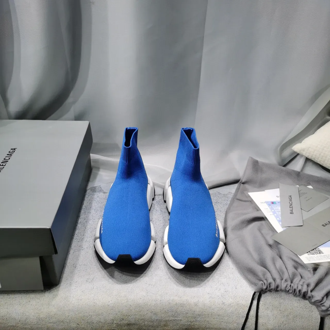 Balenciaga Speed Trainer নীল সক ফিট লাইফস্টাইল স্নিকার্স 9