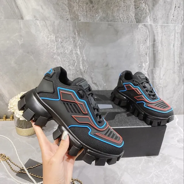 Balenciaga Track أسود متعدد الألوان سول هندسي مواسير سميك أحذية رياضية 1