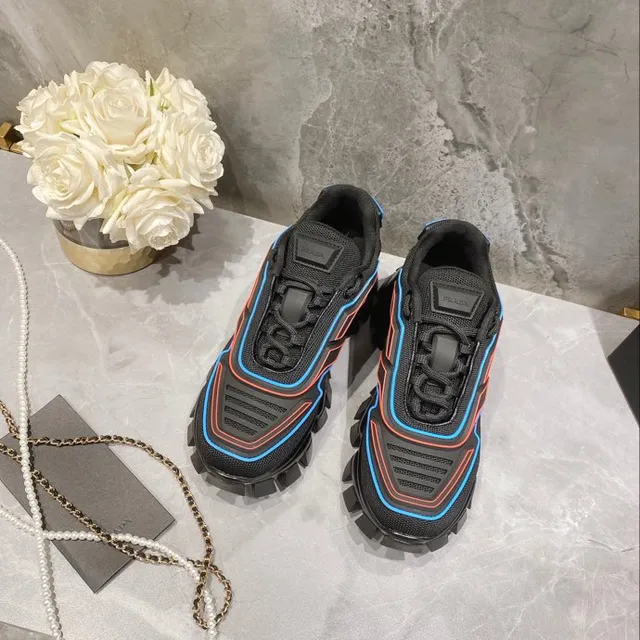 Balenciaga Track أسود متعدد الألوان سول هندسي مواسير سميك أحذية رياضية 3