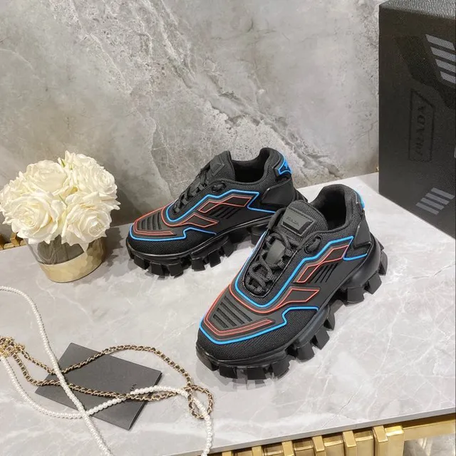 Balenciaga Track أسود متعدد الألوان سول هندسي مواسير سميك أحذية رياضية 4