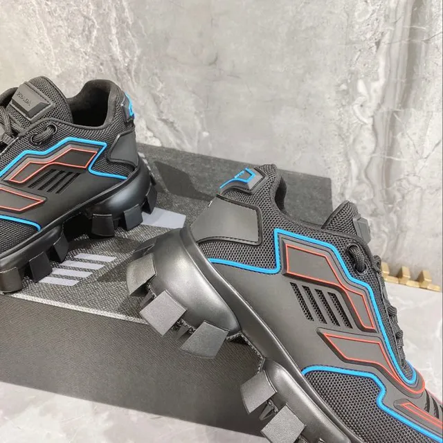 Balenciaga Track أسود متعدد الألوان سول هندسي مواسير سميك أحذية رياضية 5