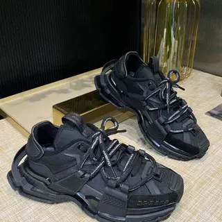 Balenciaga Track Trainer Black Chunky Sneakers