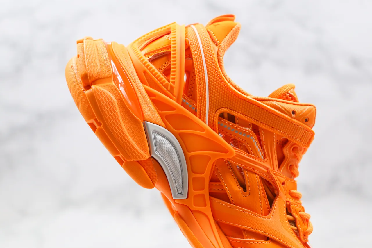 Balenciaga Track Trainer Baskets Chunky Orange 4