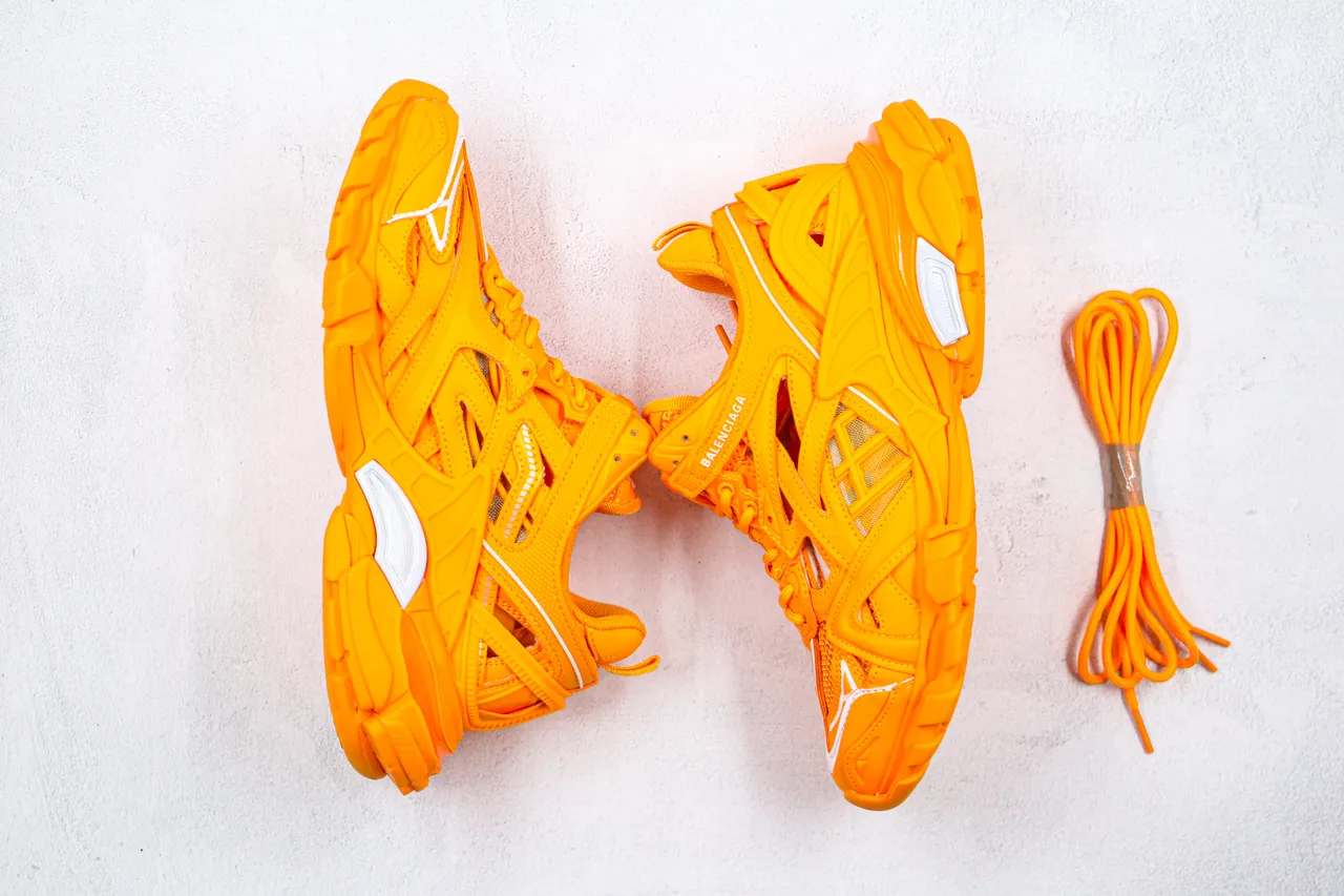 Balenciaga Track Trainer Baskets Chunky Orange 7