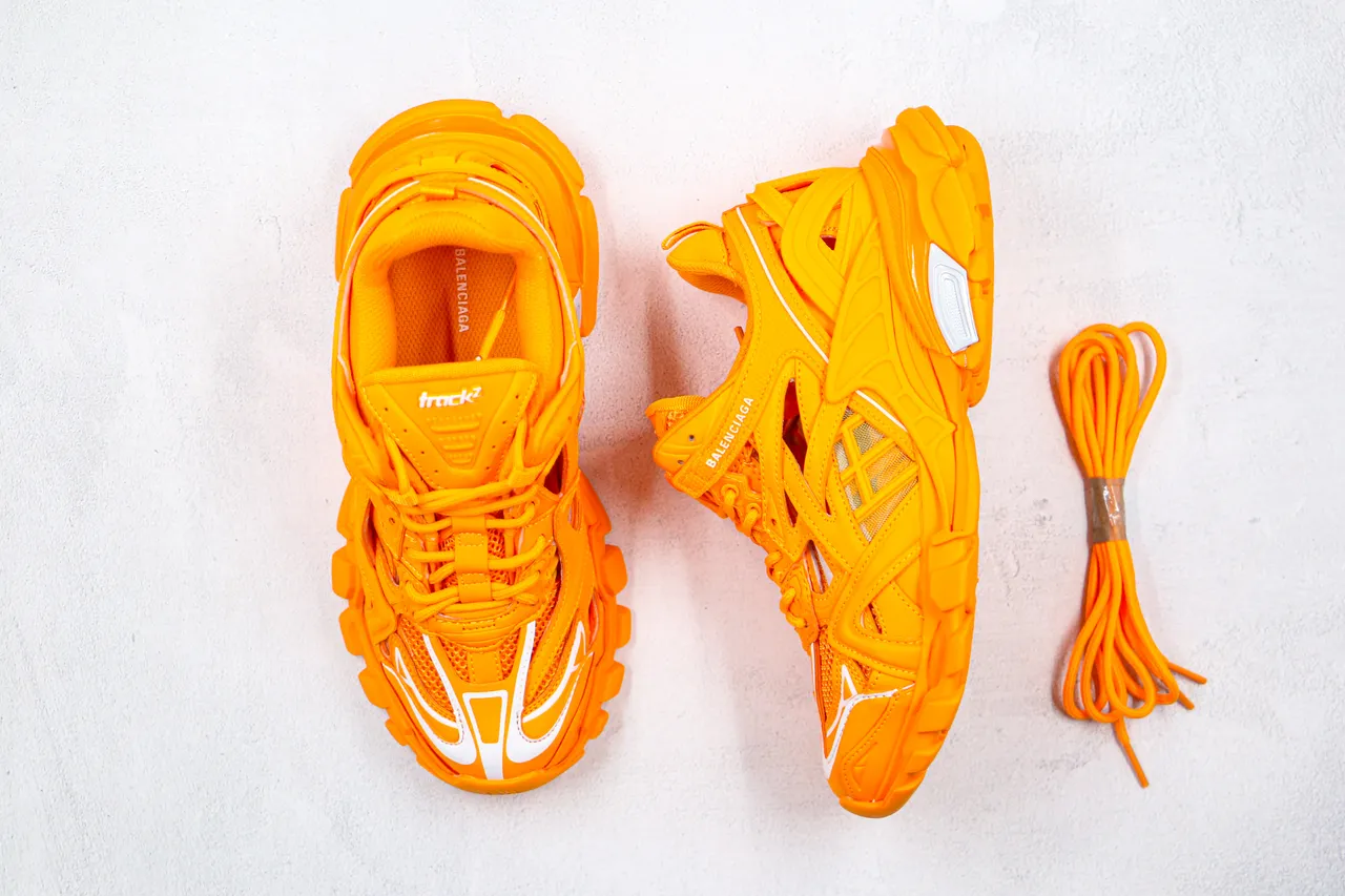 Balenciaga Track Trainer Baskets Chunky Orange 8