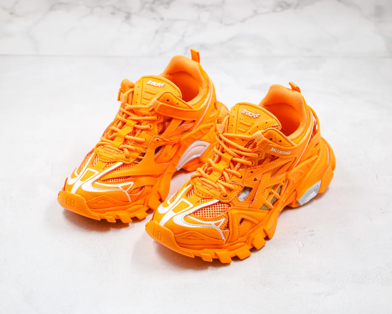 Balenciaga Track Trainer Baskets Chunky Orange 9