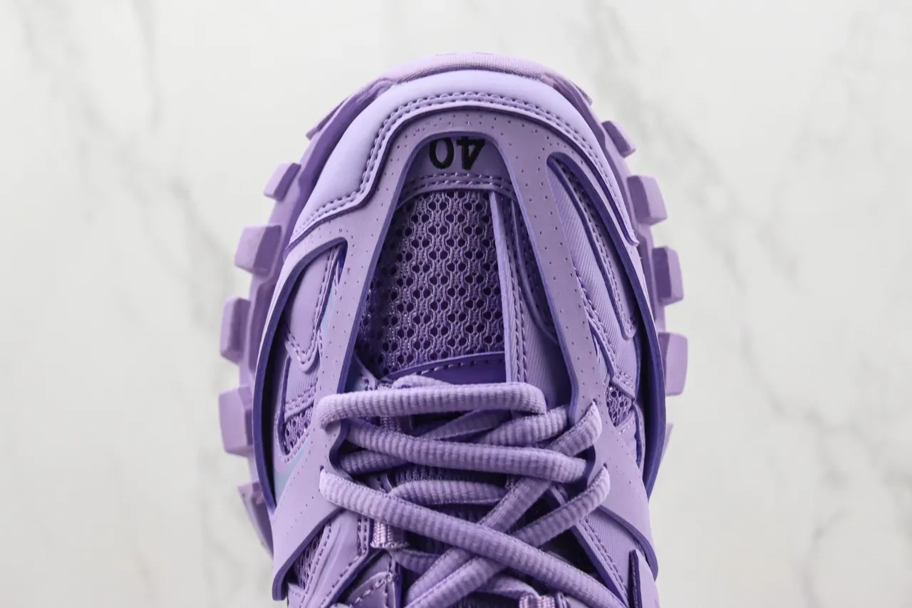 Balenciaga Track Trainer 紫色厚底运动鞋 6