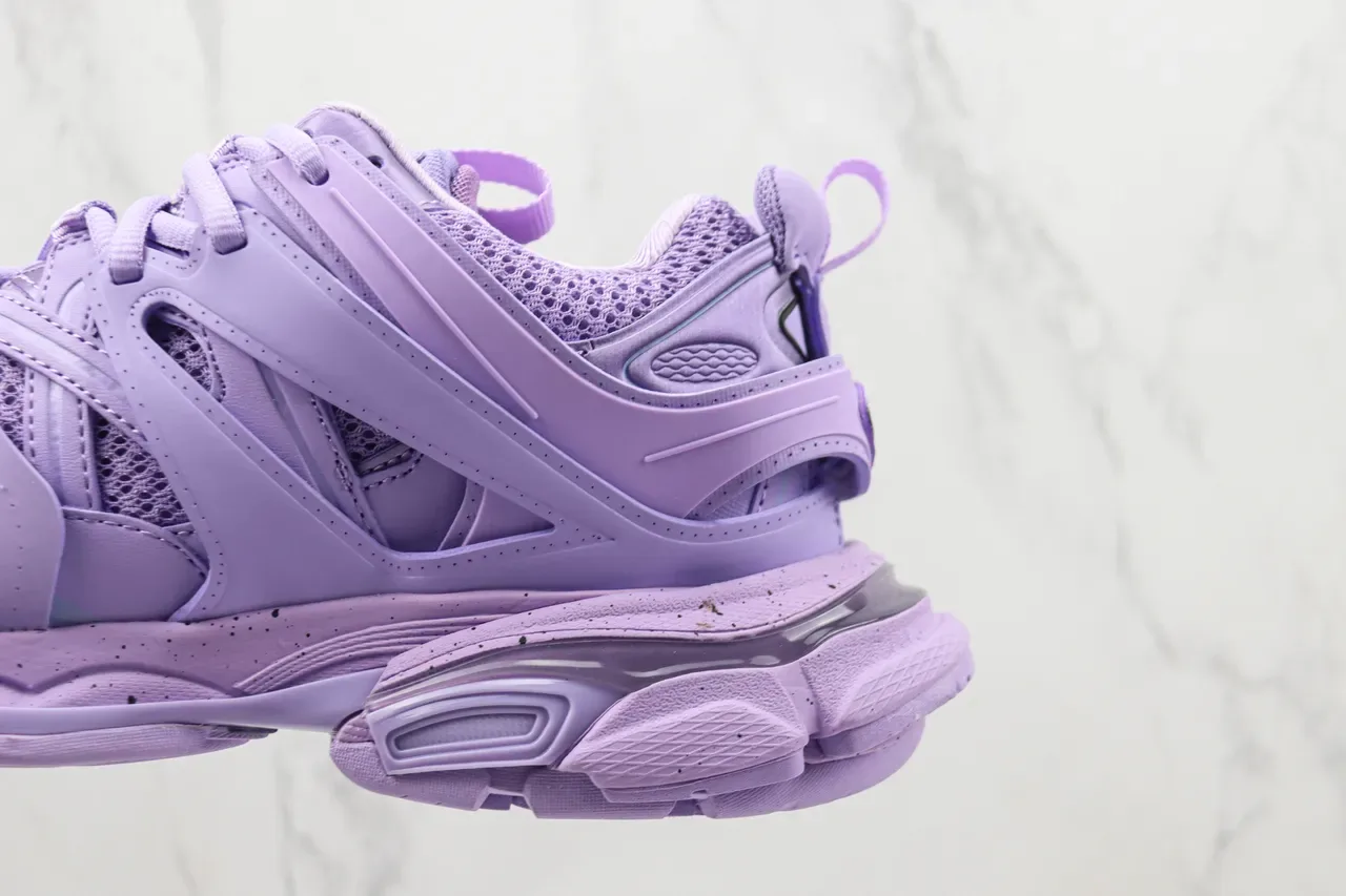Balenciaga Track Trainer 紫色厚底运动鞋 7