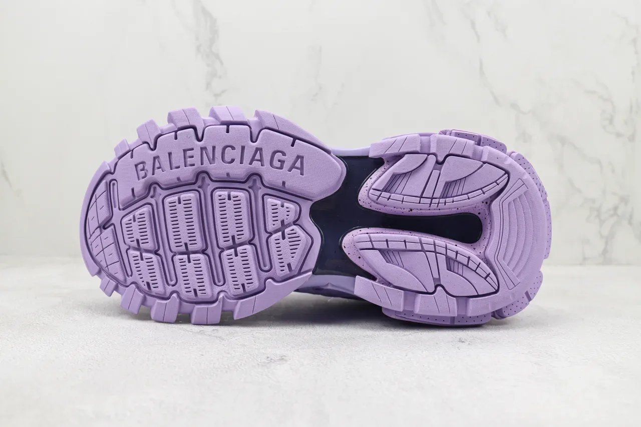 Balenciaga Track Trainer 紫色厚底运动鞋 8