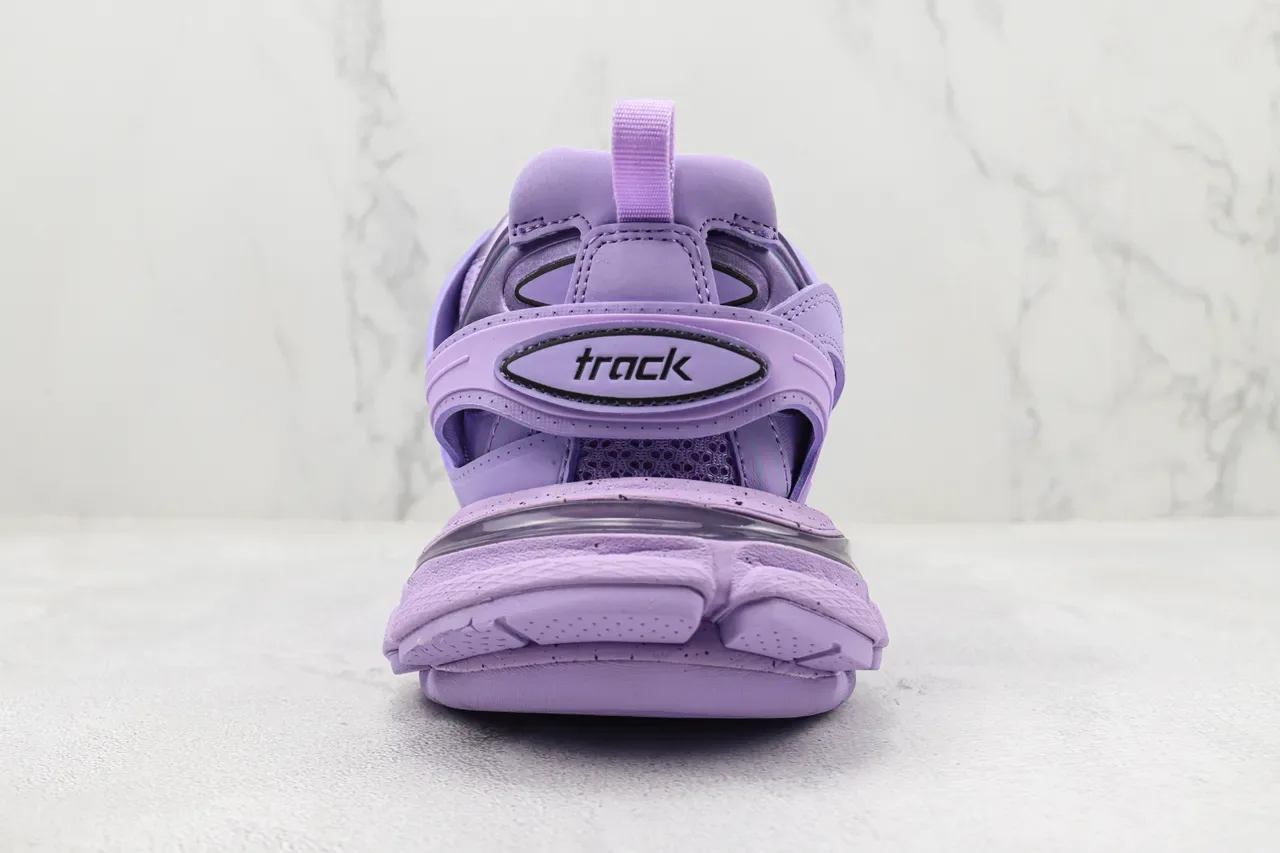 Balenciaga Track Trainer 紫色厚底运动鞋 9