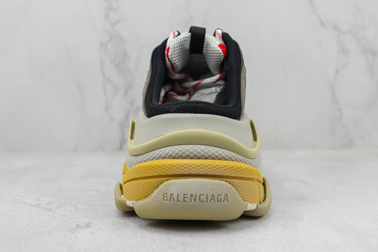 Balenciaga Track Trainer Chaussures épaisses rouges grises crème 9