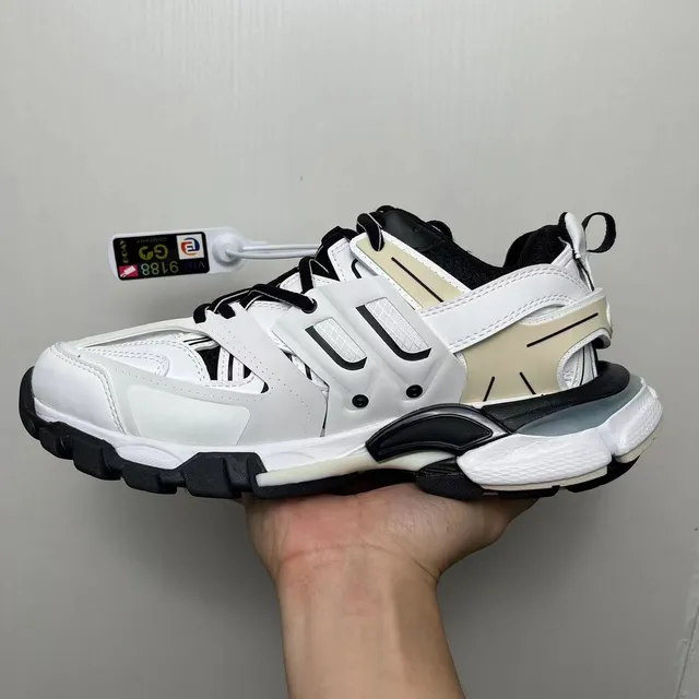 Balenciaga Track Trainer White Black Beige Chunky Sneakers 2