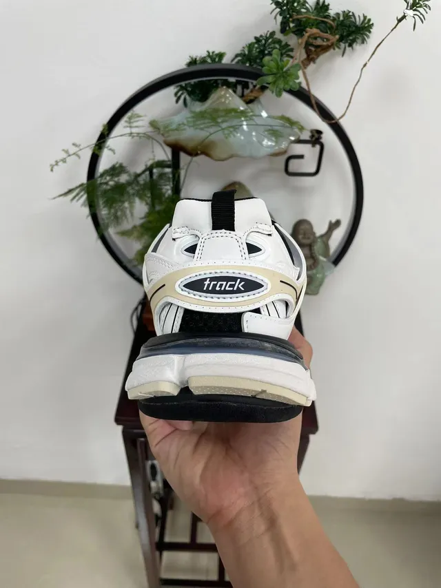 Balenciaga Track Trainer White Black Beige Chunky Sneakers 5