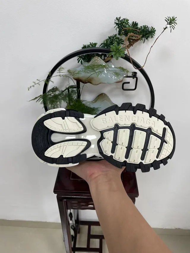 Balenciaga Track Trainer White Black Beige Chunky Sneakers 6
