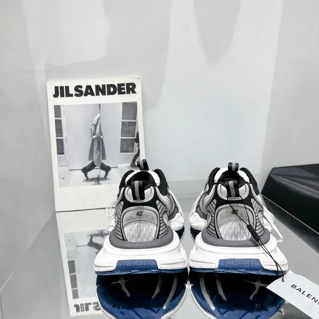Balenciaga Track Trainer White Gray Black Blue Chunky Sneakers 5