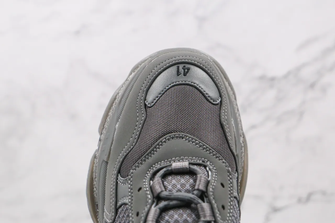 Balenciaga Triple S أحذية رياضية رمادية كاجوال 5
