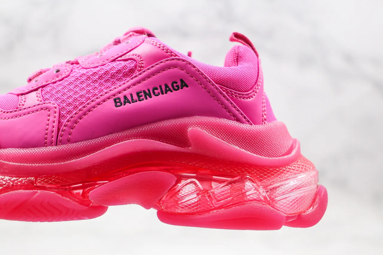 Balenciaga Triple S Pink sneakers à semelle épaisse 4