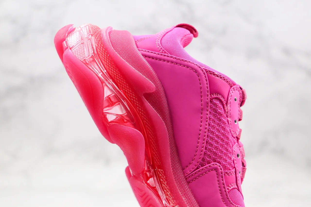 Balenciaga Triple S Pink sneakers à semelle épaisse 5