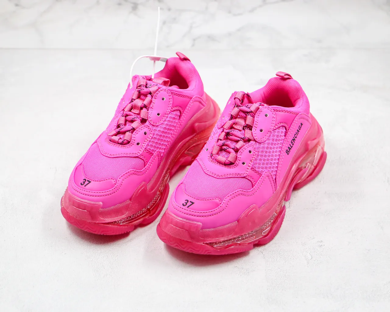 Balenciaga Triple S Pink sneakers à semelle épaisse 7