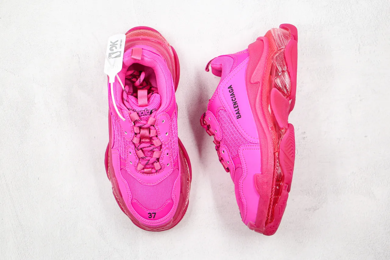 Balenciaga Triple S Pink sneakers à semelle épaisse 8