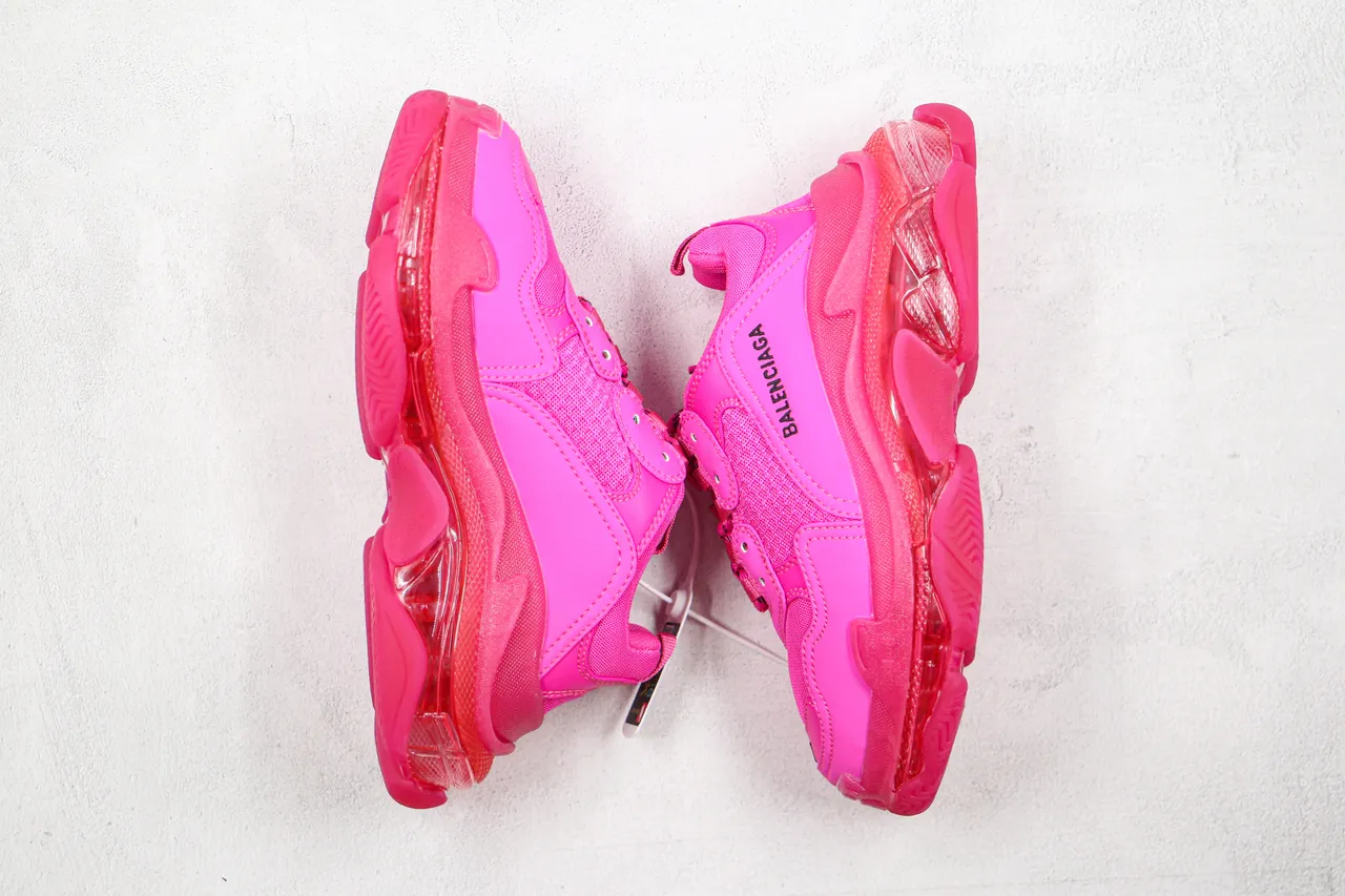Balenciaga Triple S Pink sneakers à semelle épaisse 9