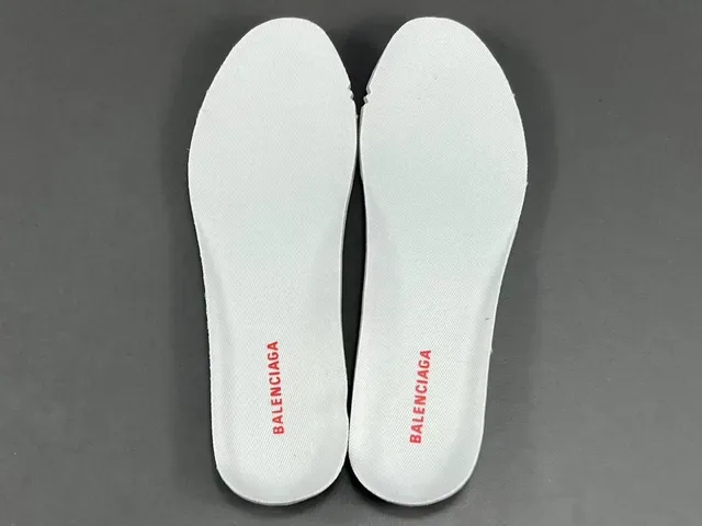 Balenciaga White Red Mesh And Synthetic Overlay Upper Sculpted Multi-Layered Sole Chunky Sneakers 3