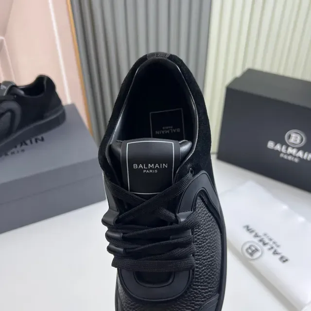Balmain B-Court Monochrome Black Lifestyle Sneakers 3