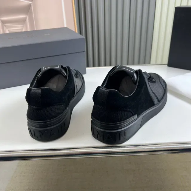 Balmain B-Court Monochrome Black Lifestyle Sneakers 6