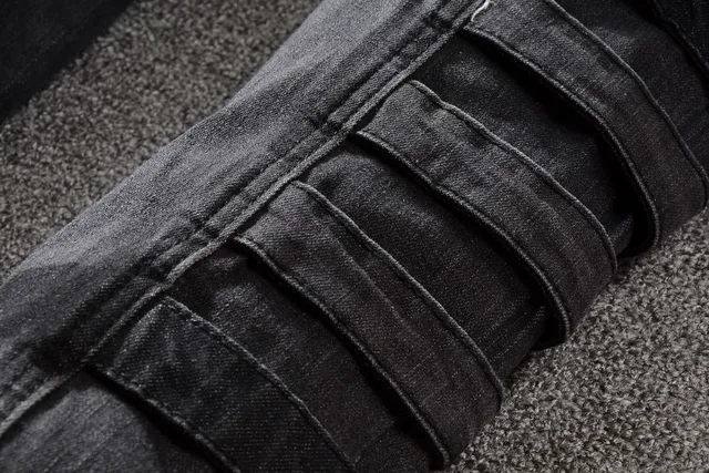 Balmain Black Cargo-Pocket Ribbed-Knit Paneling Jeans 5