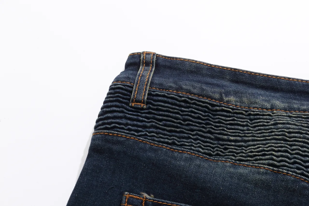 Balmain Distressed Indigo Paint-Splatter Denim Shorts 3
