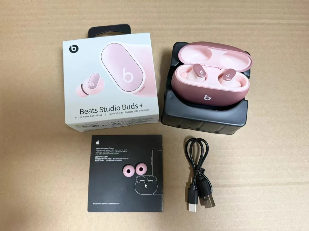 Beats Studio Buds+ গোলাপি সোনা কালো সাদা রূপা TWS ইয়ারবাড 2