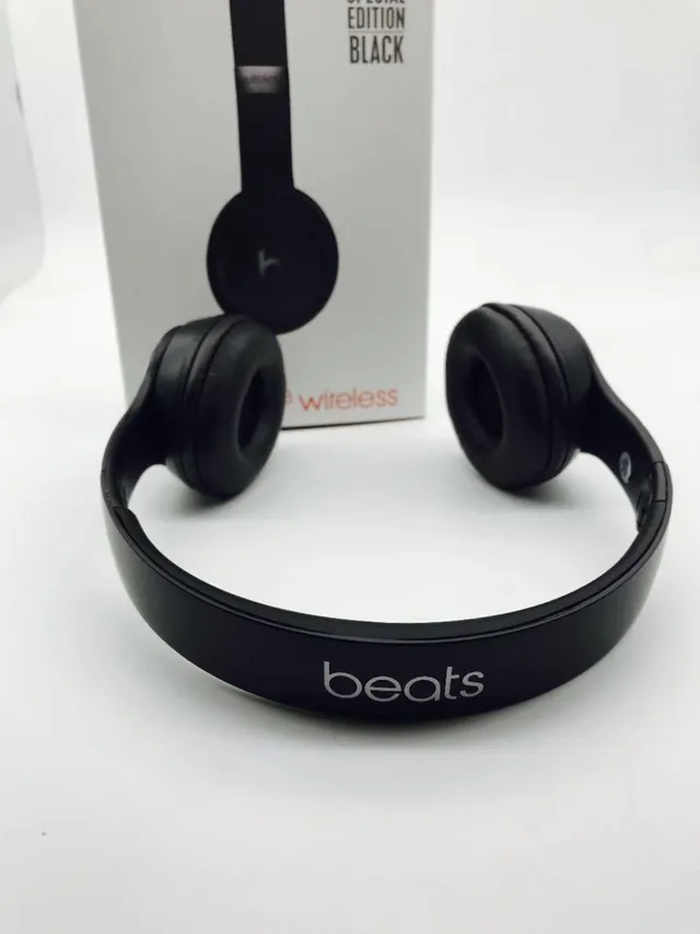Beats Fones de Ouvido Sem Fio Preto Acabamento Mate Diadema Ajustável Over-ear 5
