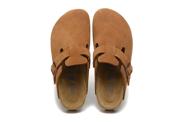 Birkenstock Arizona أحذية بني سويدي أعلى حزام مفرد ببوكل كاجوال 2