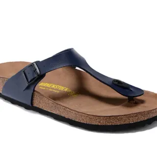 Birkenstock Arizona नेवी चमड़ा काजुअल सैंडल