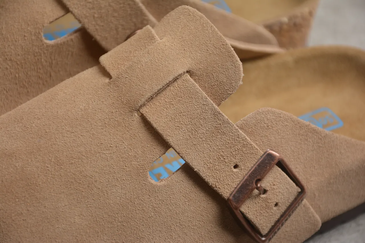 Birkenstock Arizona Tan Suede Single-Buckle Slipper 6