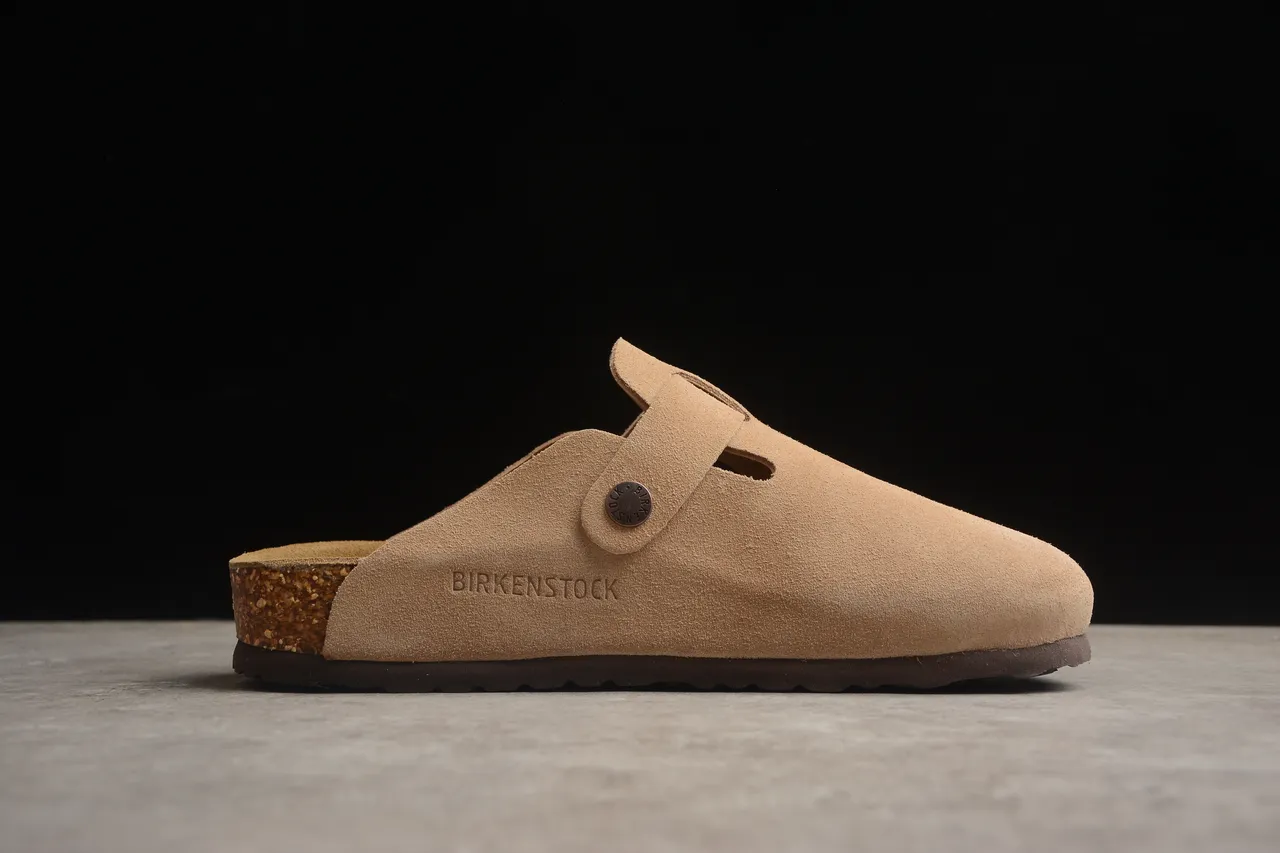 Birkenstock Arizona Tan Suede Single-Buckle Slipper 12