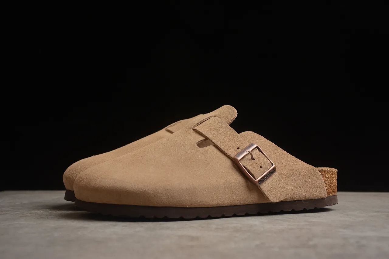 Birkenstock Arizona Tan Suede Single-Buckle Slipper 13