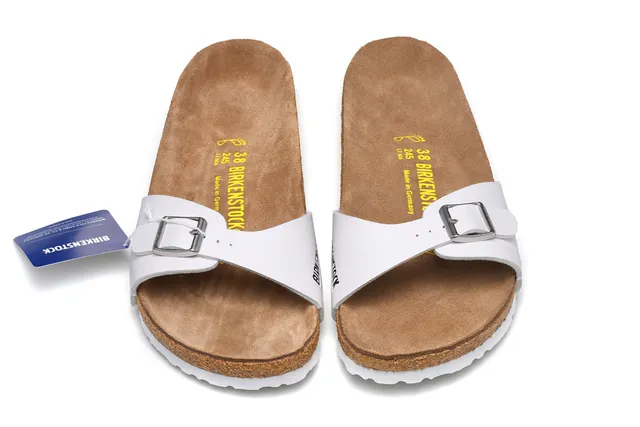 Birkenstock Arizona White Leather Casual Sandals 3