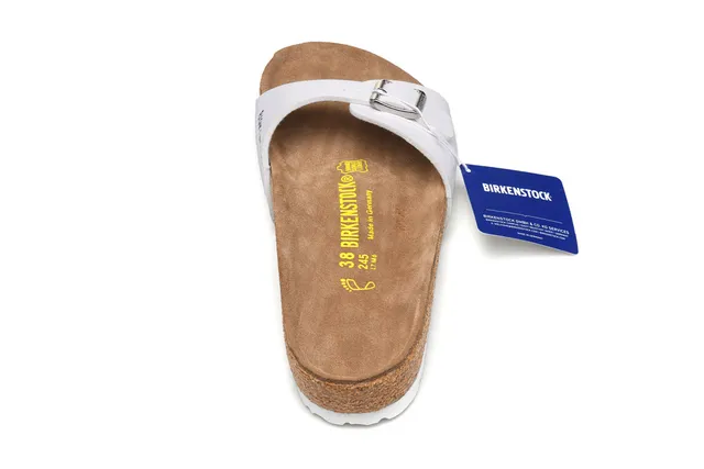 Birkenstock Arizona White Leather Casual Sandals 5
