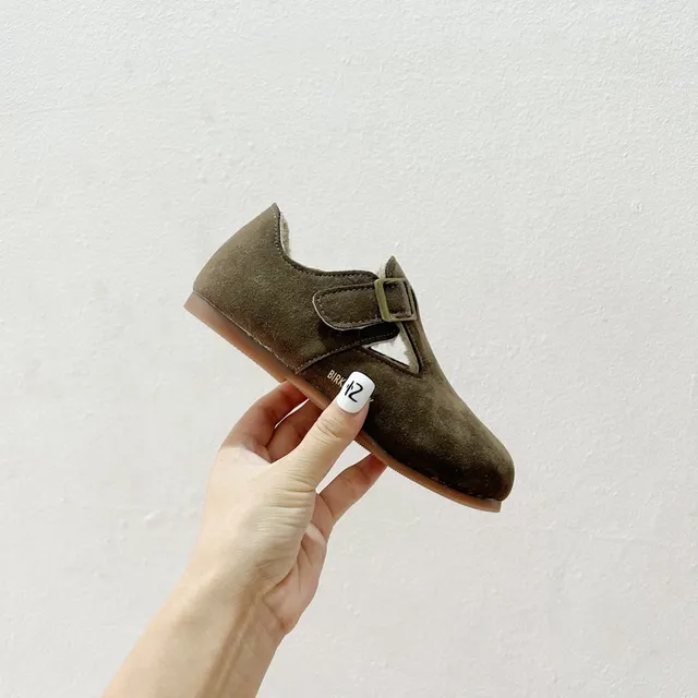 Birkenstock Boston বাচ্চাদের সুয়েড শিয়ারলিং-লাইন্ড লোফার্স 14