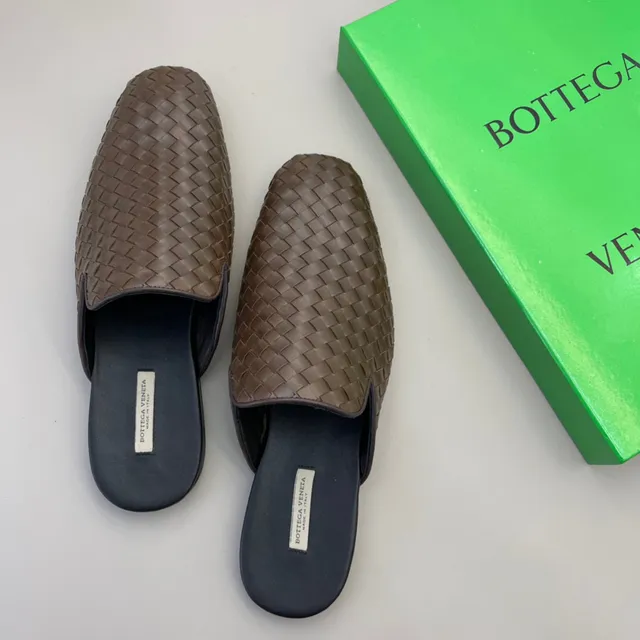 Bottega Veneta Andiamo Brown Intrecciato Woven Leather Slippers 3