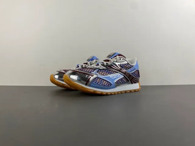 Bottega Veneta Cassette Mesh and Synthetic Cage Sneaker 10