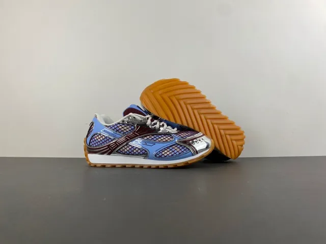 Bottega Veneta Cassette Mesh and Synthetic Cage Sneaker 12