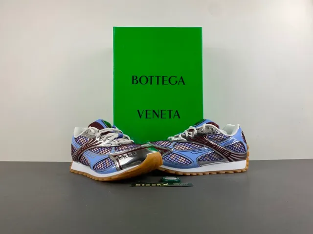 Bottega Veneta Cassette Mesh and Synthetic Cage Sneaker 13
