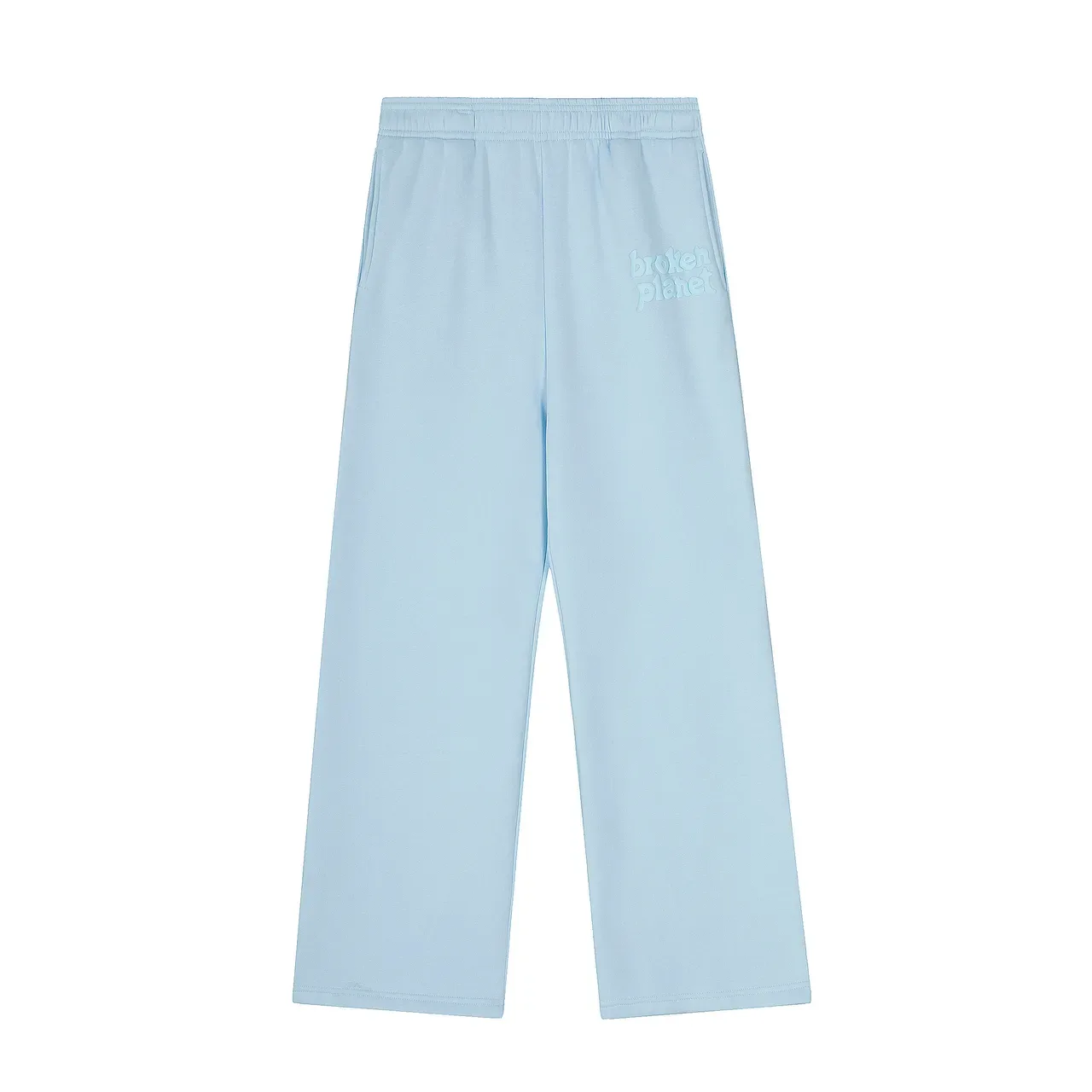 Broken Planet Oversized Light Blue Zip-Front Hoodie and Wide-Leg Sweatpants Tracksuit 4